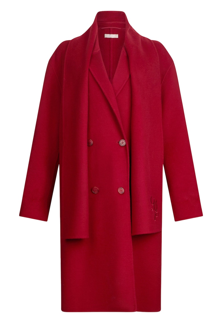 Палто с вълна с шал Liu Jo