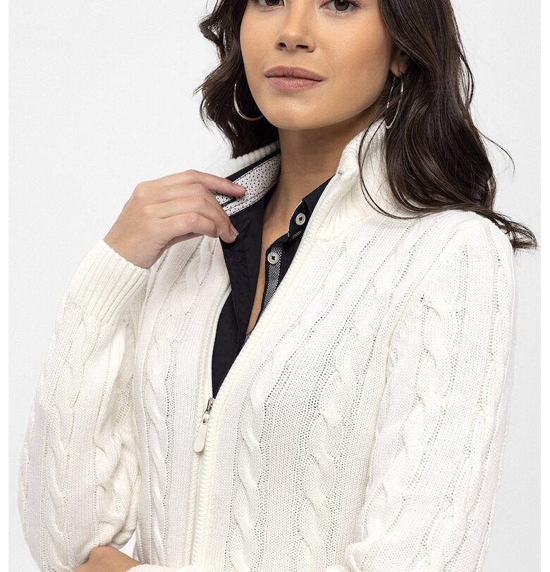 Памучен пуловер с цип Felix Hardy