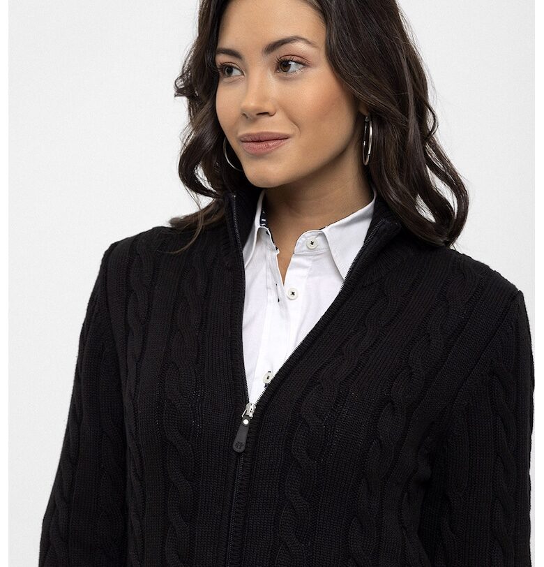 Памучен пуловер с цип Felix Hardy