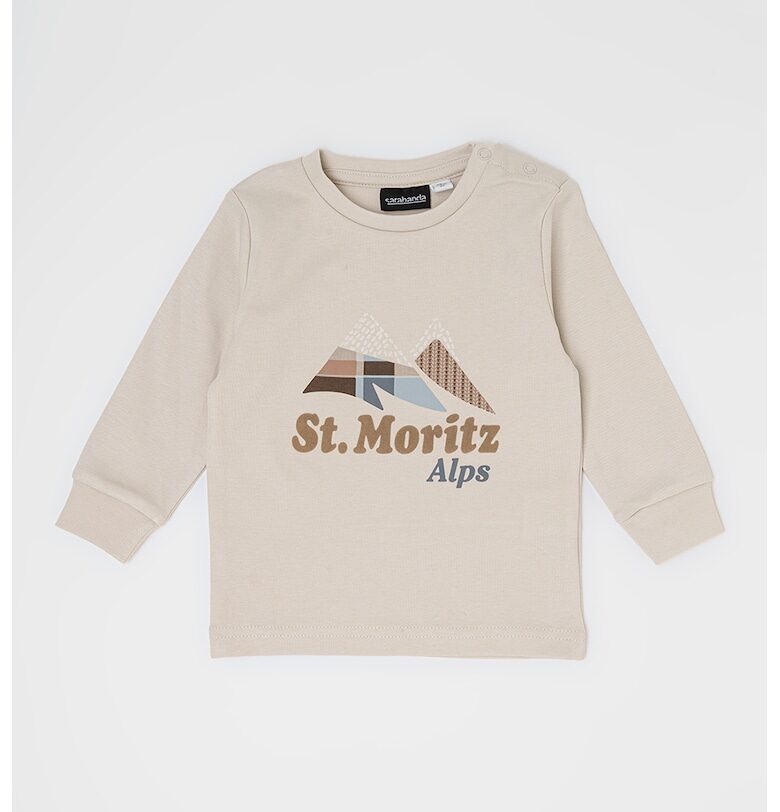 Памучна блуза с фигурален принт Sarabanda