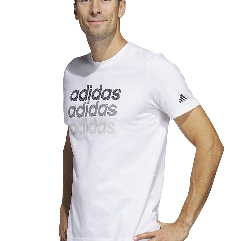 Памучна тениска Multi Linear с лого adidas Sportswear