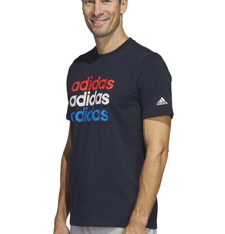 Памучна тениска Multi Linear с лого adidas Sportswear