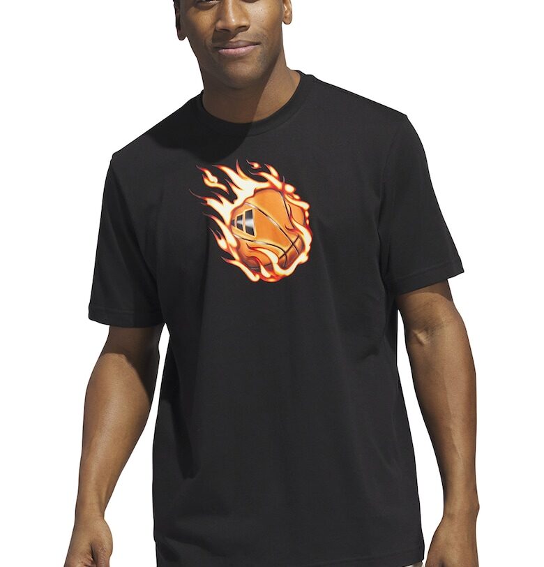 Памучна тениска с принт adidas Sportswear