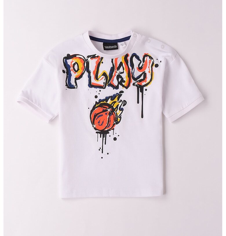 Памучна тениска с шарка Sarabanda