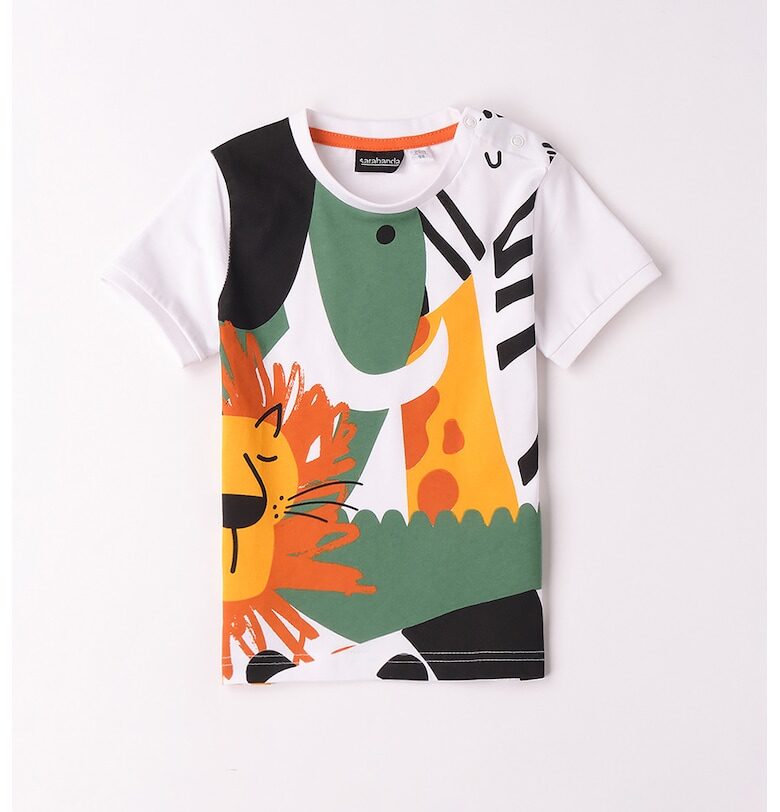 Памучна тениска с шарка Sarabanda