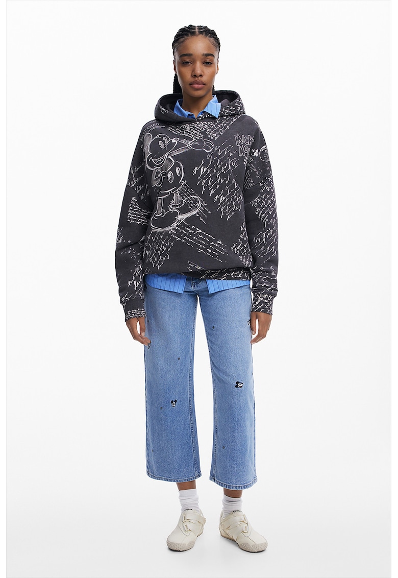 Памучно худи с графика DESIGUAL