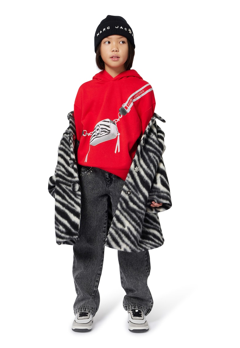 Палто с вълна и зебров принт Marc Jacobs