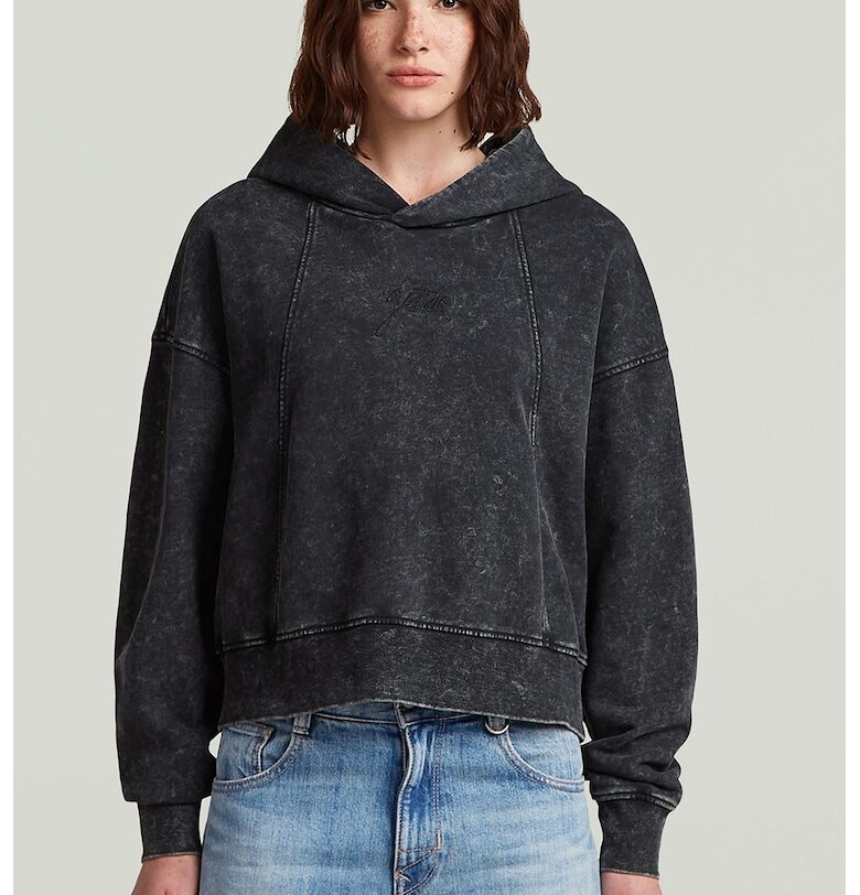 Памучно худи със свободна кройка G-STAR