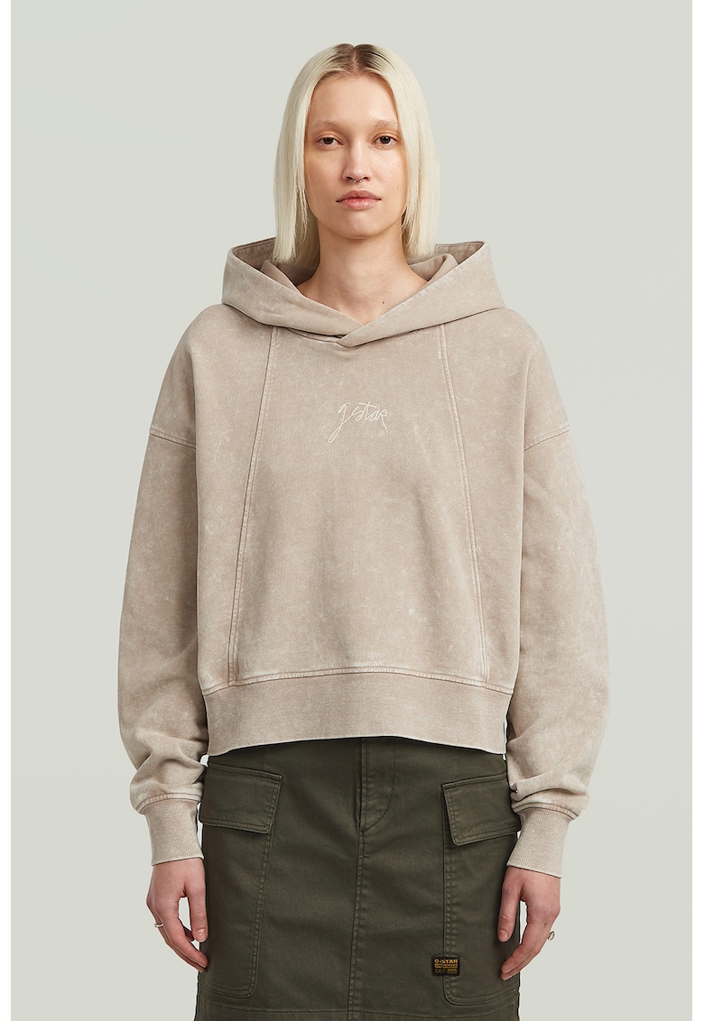 Памучно худи със свободна кройка G-STAR