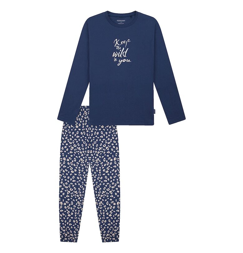 Пижама с десенирана долна част Schiesser