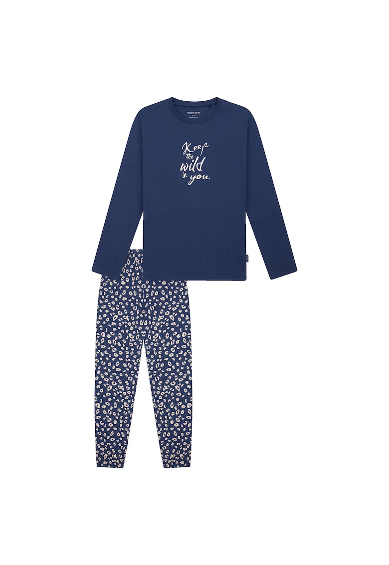 Пижама с десенирана долна част Schiesser