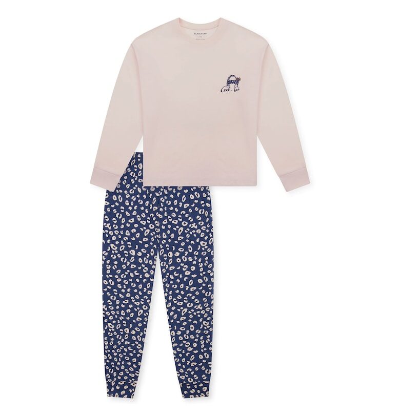 Пижама с десенирана долна част Schiesser