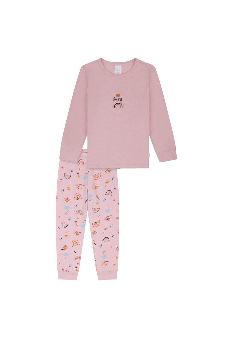 Пижама с овално деколте и панталон Schiesser