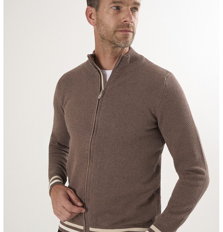 Плетен пуловер с цип Felix Hardy