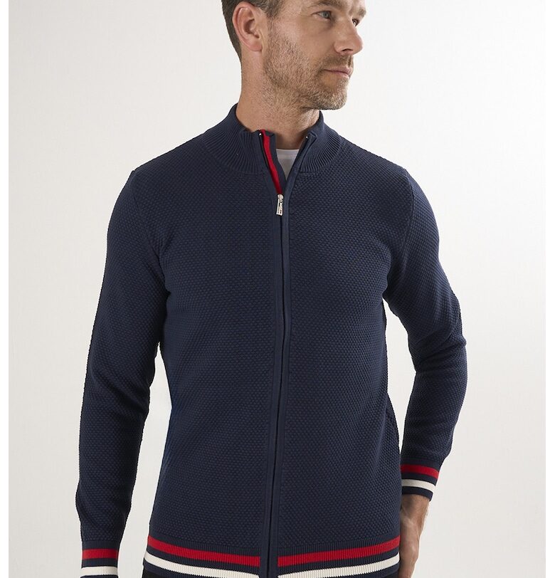 Плетен пуловер с цип Felix Hardy