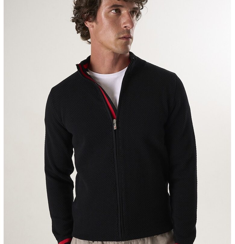 Плетен пуловер с цип Felix Hardy