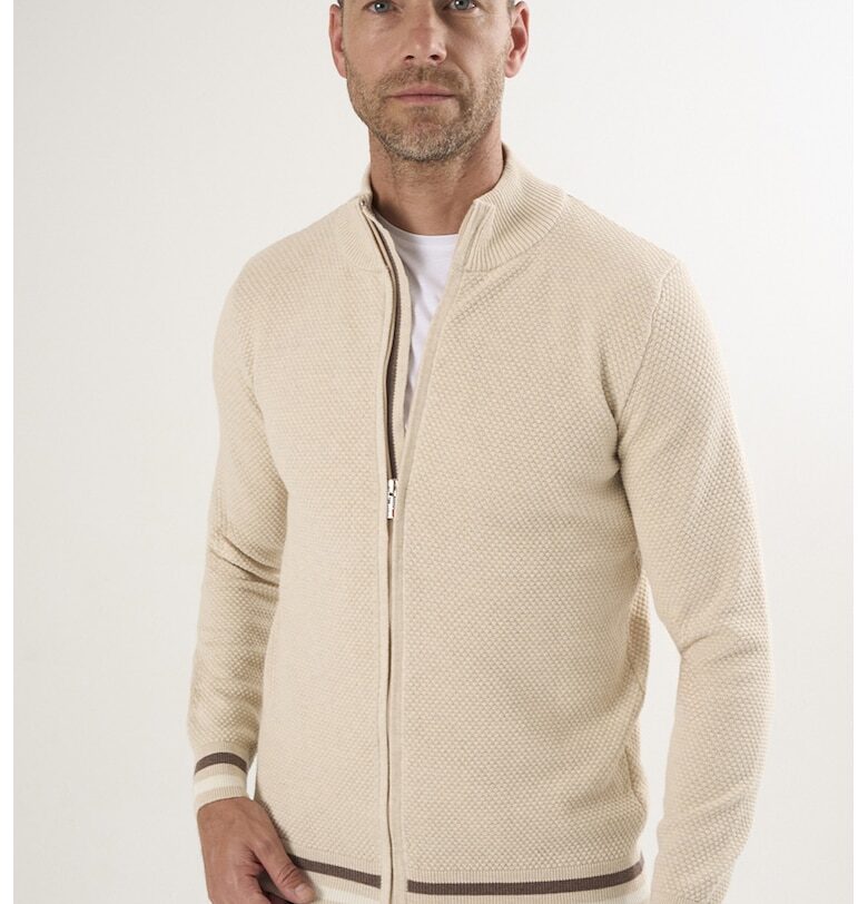 Плетен пуловер с цип Felix Hardy