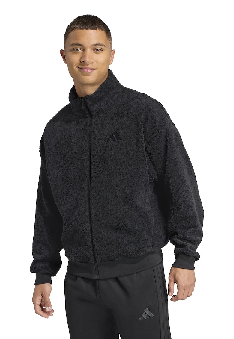 Плюшен суитшърт с цип adidas Sportswear