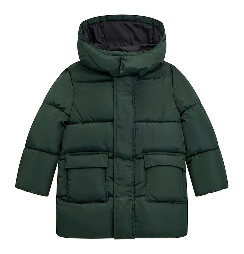 Подплатено зимно яке с качулка GUESS KIDS