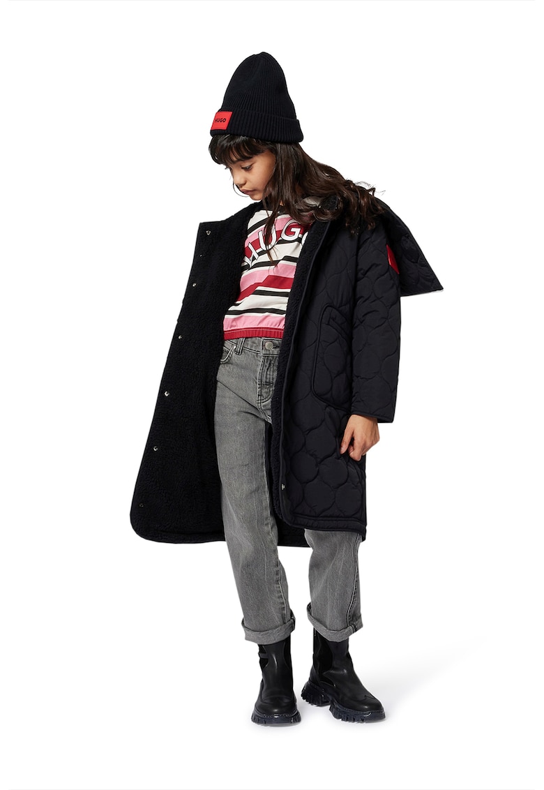 Прави дънки със захабен ефект HUGO