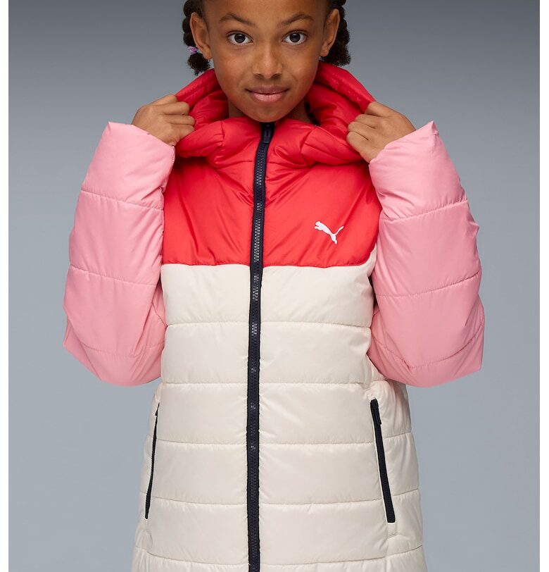 Подплатено зимно яке с качулка Puma
