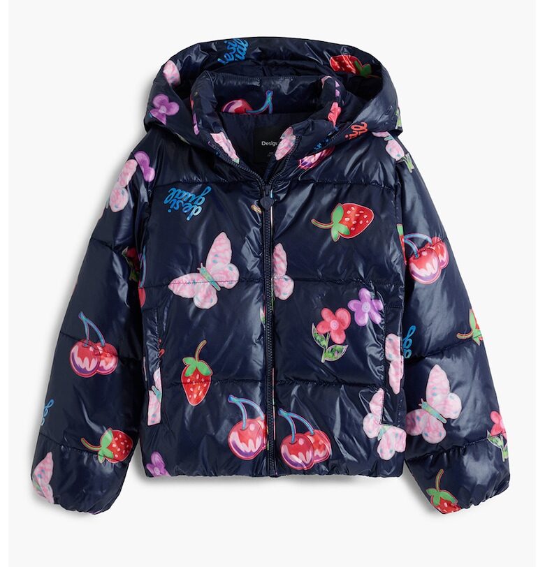 Подплатено зимно яке с фигурален принт DESIGUAL