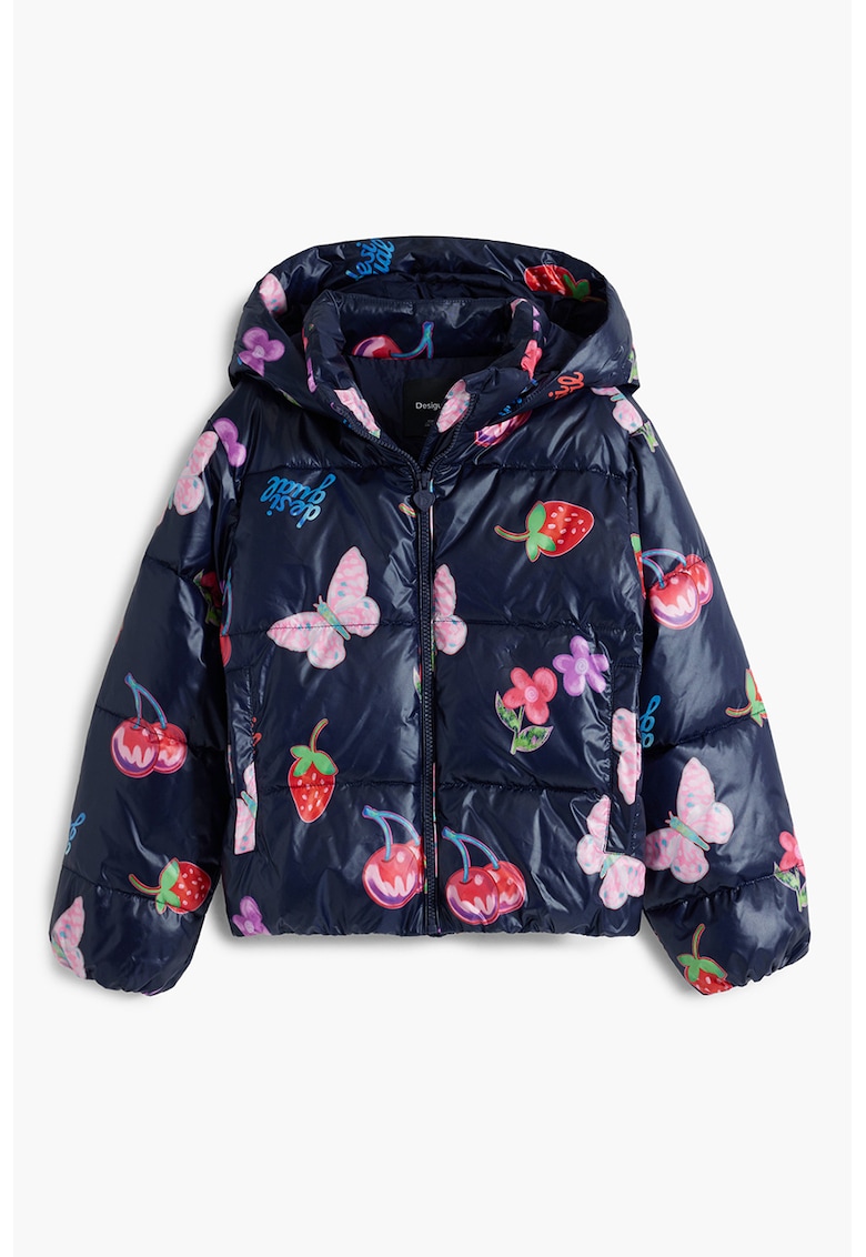 Подплатено зимно яке с фигурален принт DESIGUAL