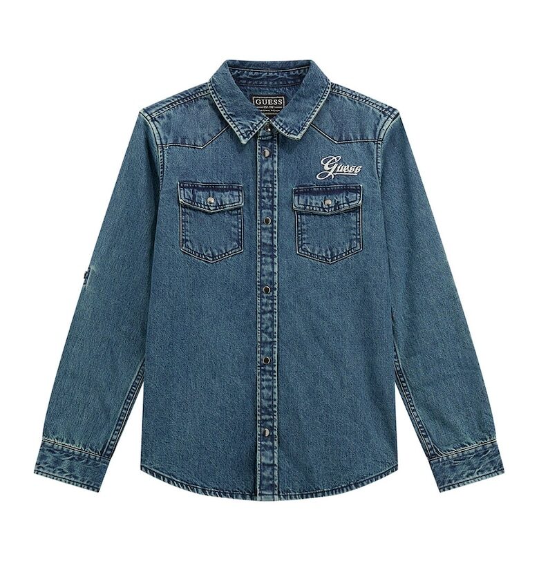 Пола от деним с лого GUESS KIDS