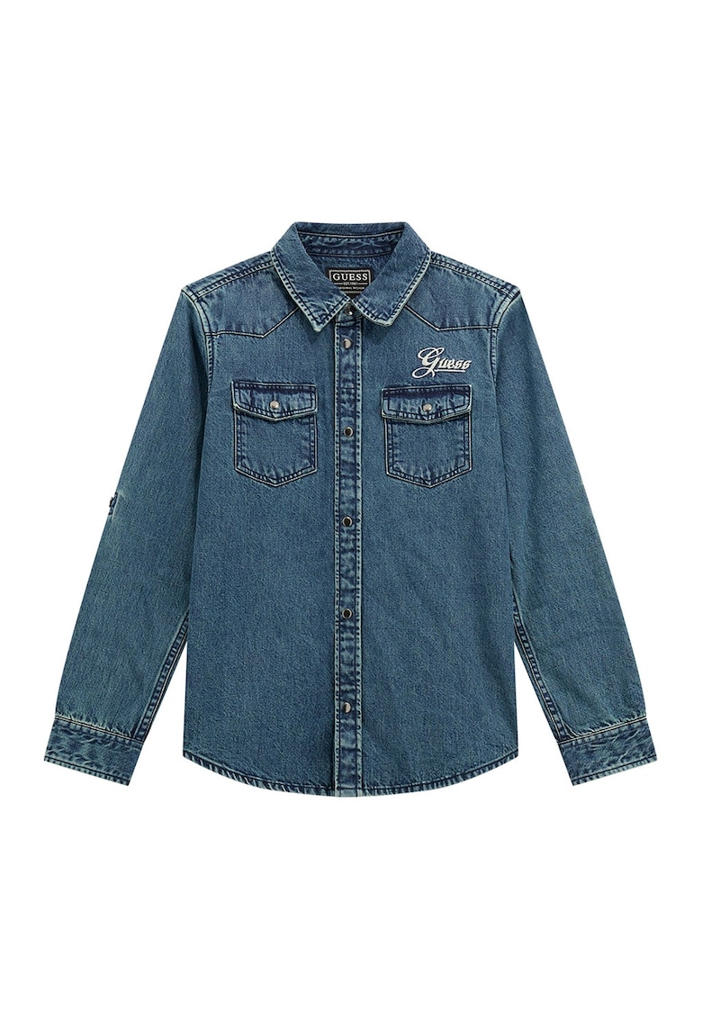 Пола от деним с лого GUESS KIDS