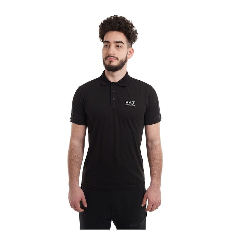 Поло тениска Emporio Armani  Train Logo Series M Tape Polo CO 3DPF23PJ02Z00200 EA7