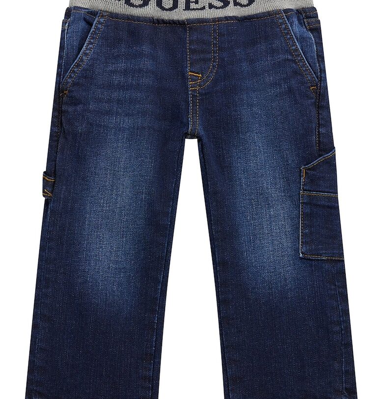 Прави дънки със захабен ефект GUESS KIDS