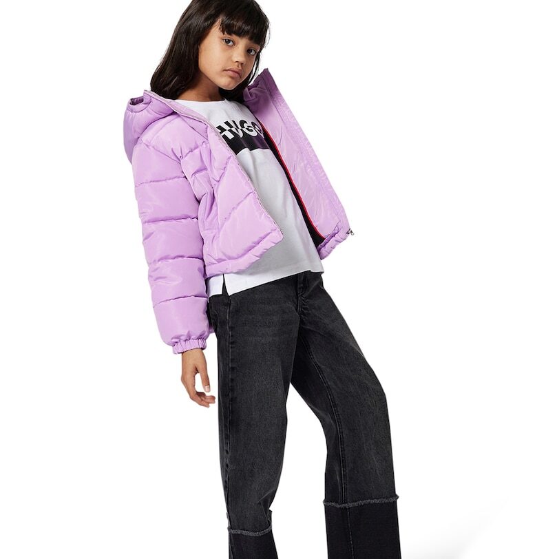 Прави дънки със захабен ефект HUGO