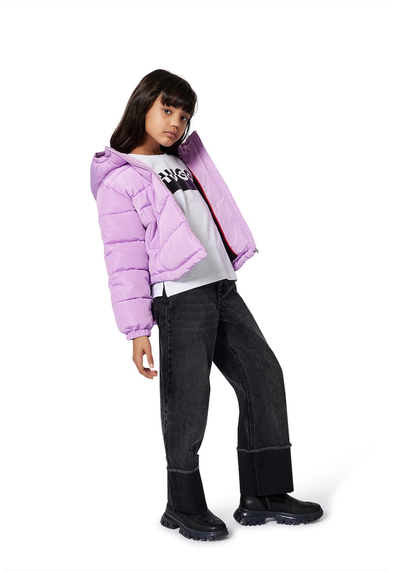 Прави дънки със захабен ефект HUGO