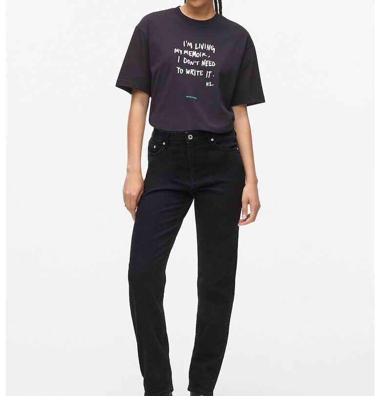 Прави дънки със средна талия KARL LAGERFELD JEANS