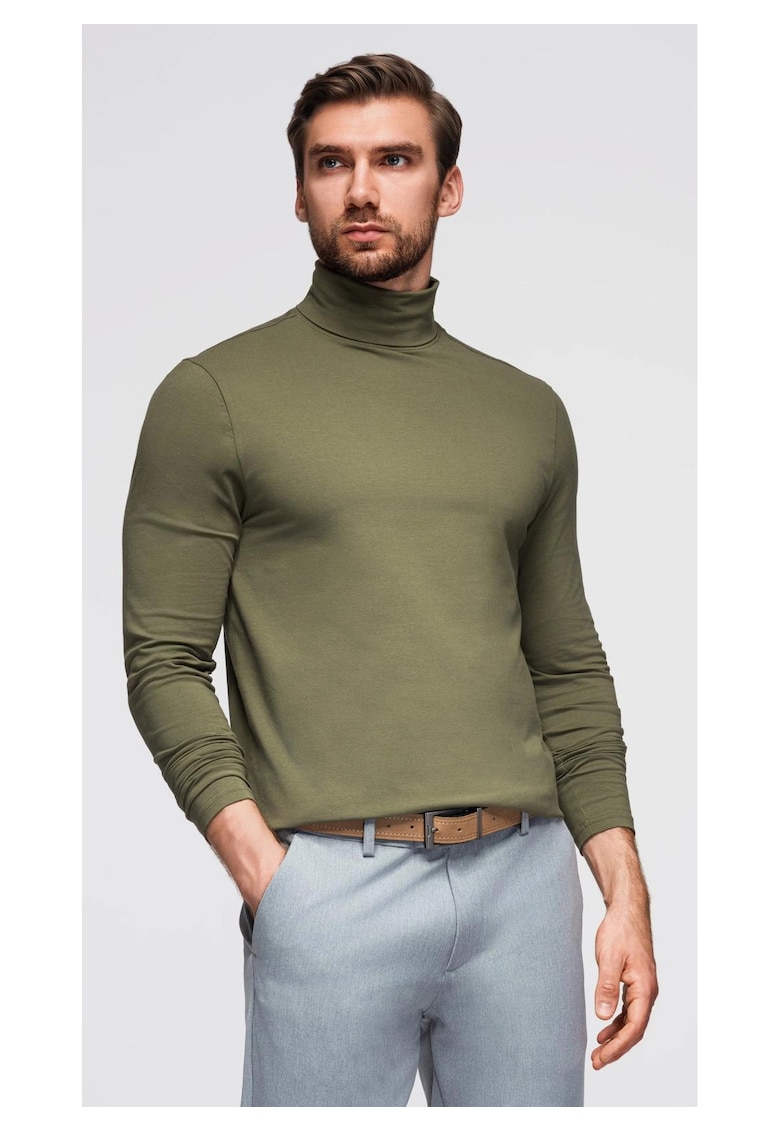 Пуловер с висока яка и дълги ръкави OM-LSCL-0130 OMBRE