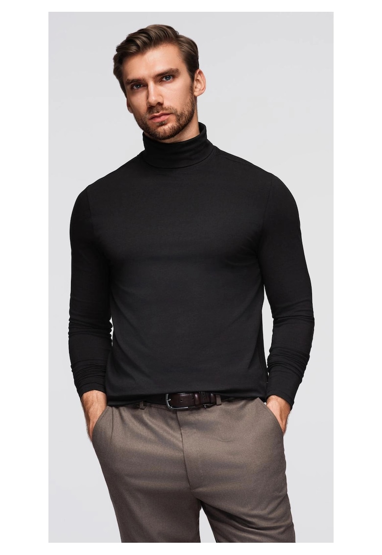 Пуловер с висока яка и дълги ръкави OM-LSCL-0130 OMBRE