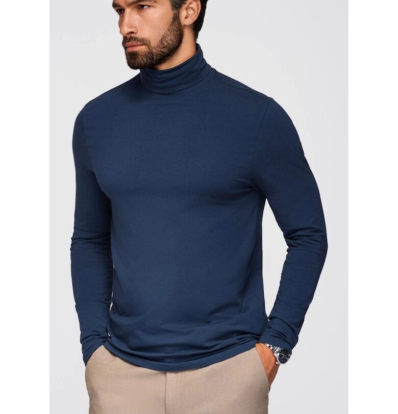 Пуловер с висока яка и дълги ръкави  OM-LSCL-0130 OMBRE