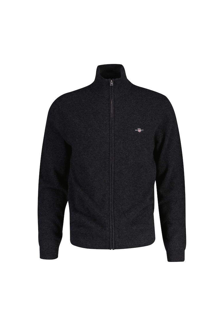 Пуловер с влъна с цип Gant