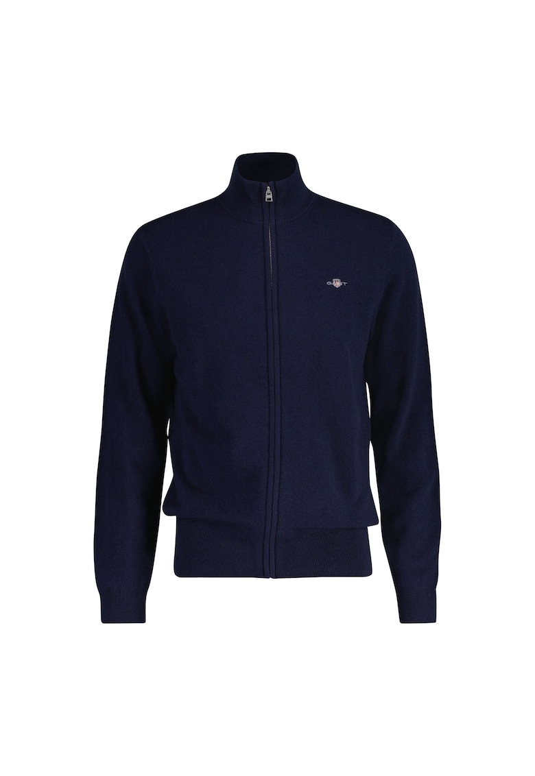 Пуловер с влъна с цип Gant