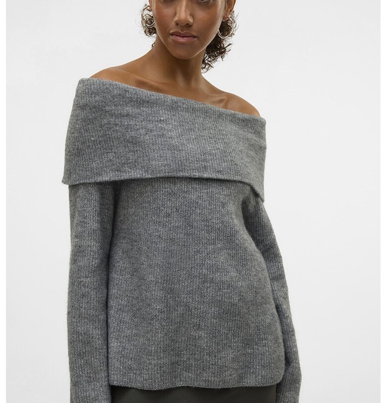 Пуловер с голи рамене Vero Moda