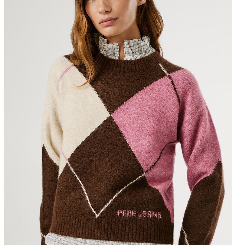 Пуловер с десен Pepe Jeans London