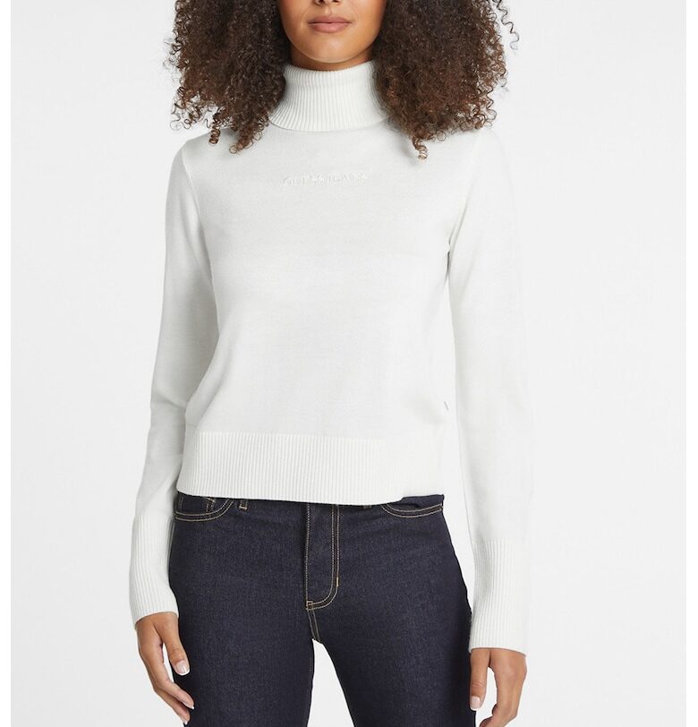 Пуловер с коприна и вълна GUESS JEANS