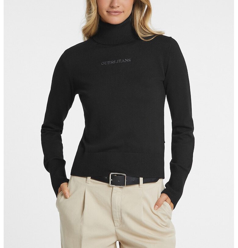 Пуловер с коприна и вълна GUESS JEANS