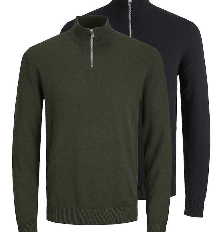 Пуловер с къс цип - 2 части Jack  Jones