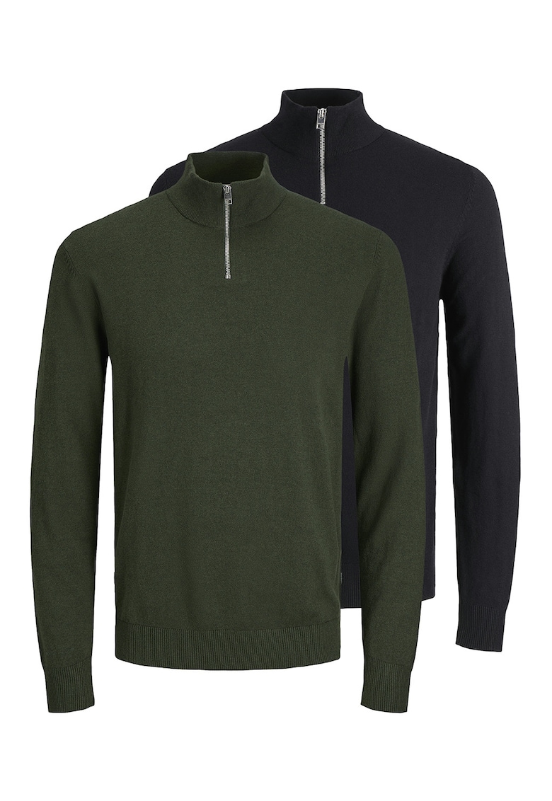 Пуловер с къс цип - 2 части Jack Jones