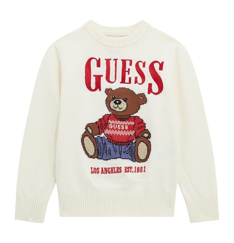 Пуловер с модал с бродерии GUESS KIDS