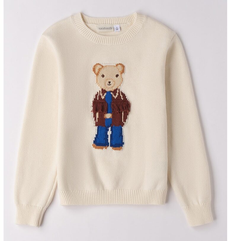 Пуловер с памук с овално деколте Sarabanda