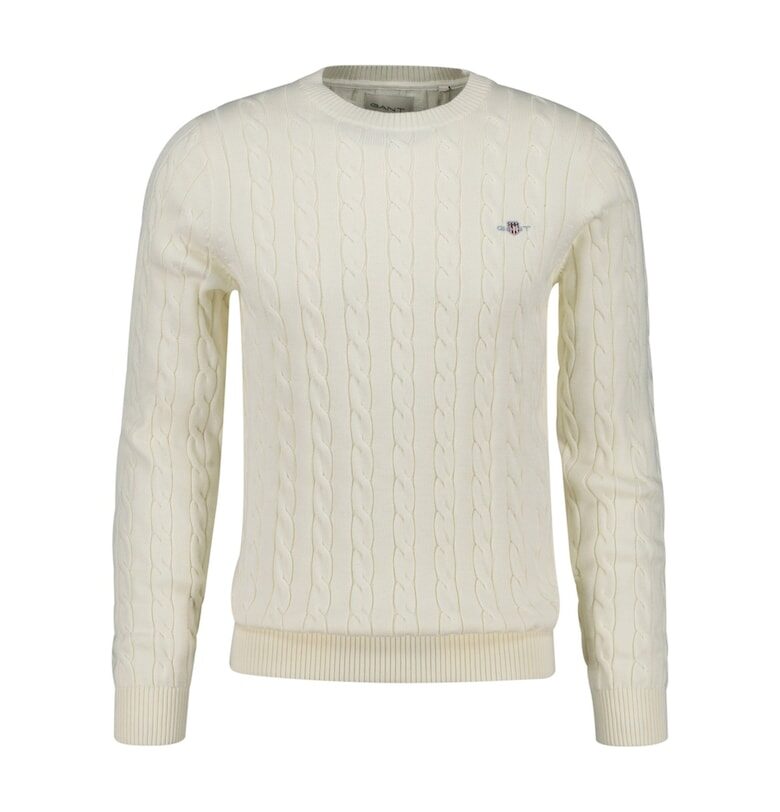 Пуловер с плетка осморка Gant