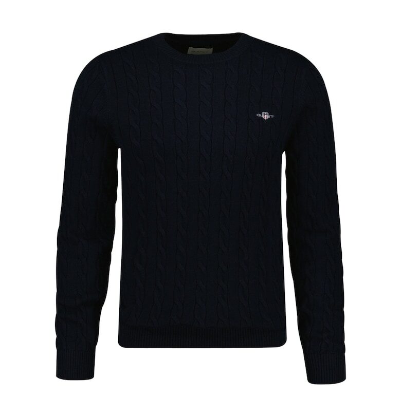 Пуловер с плетка осморка Gant