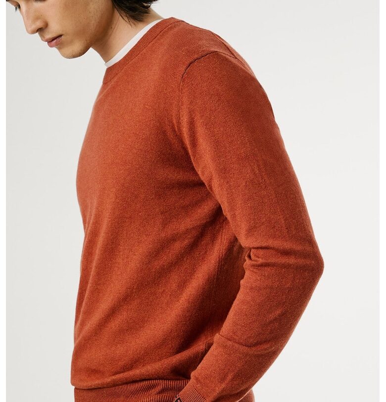 Пуловер с рипсени краища Pepe Jeans London